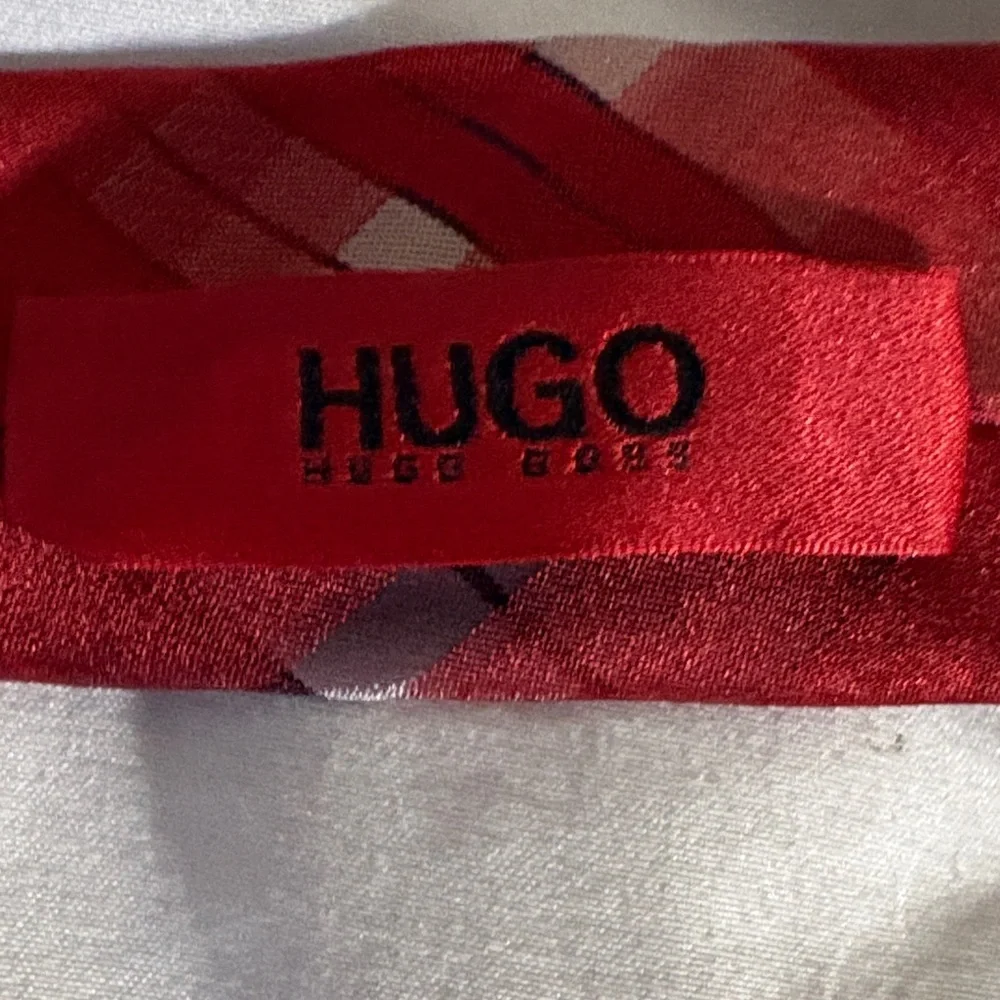 Hugo Boss Red Label Red Checkered Tie